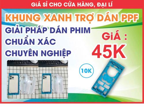 KHUNG TRỢ DÁN XANH